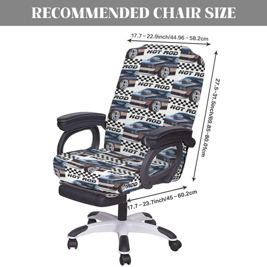 Hot Rod Muscle Car Office Chair Cover (Made in USA)