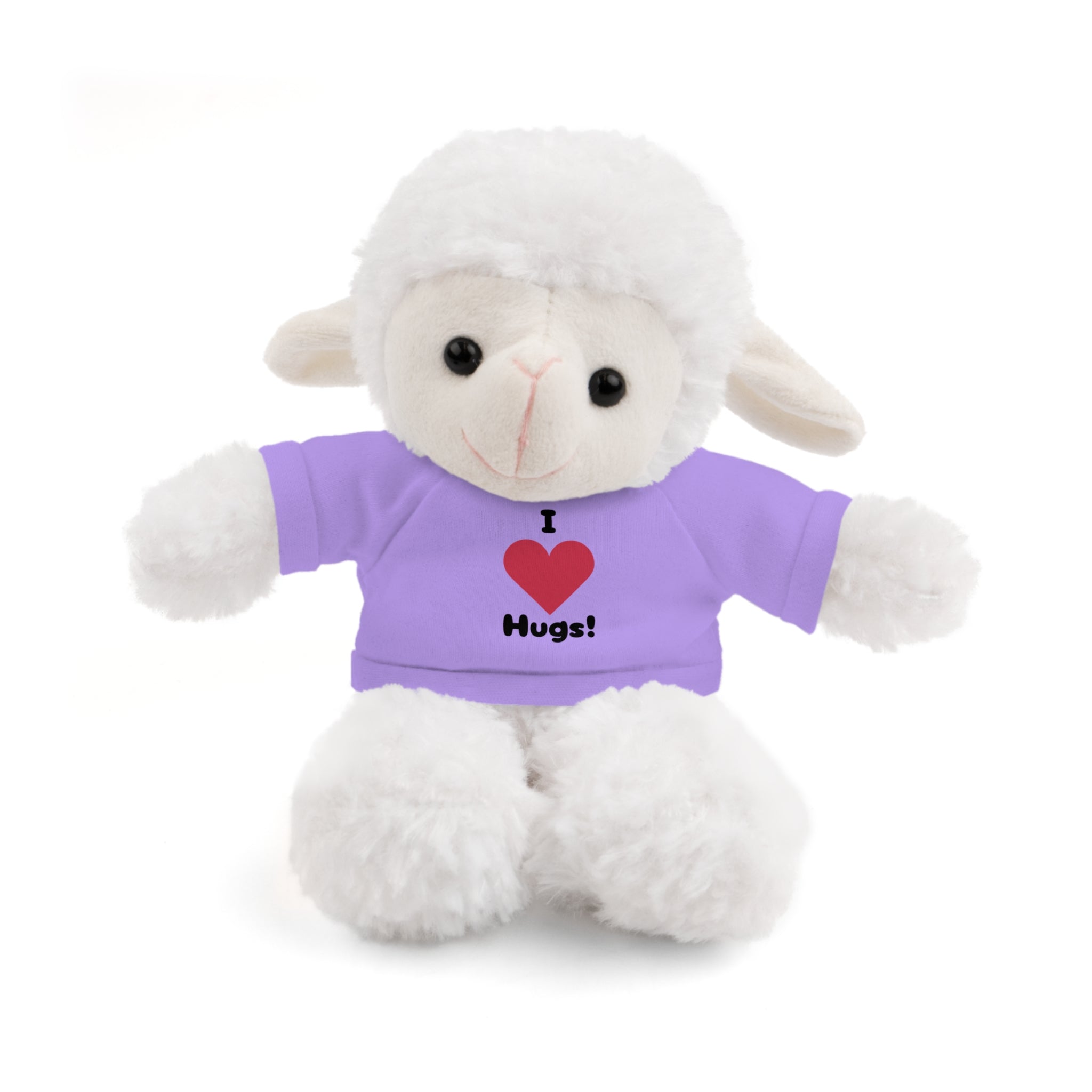 Stuffed Animal with T-shirt saying I heart Hugs