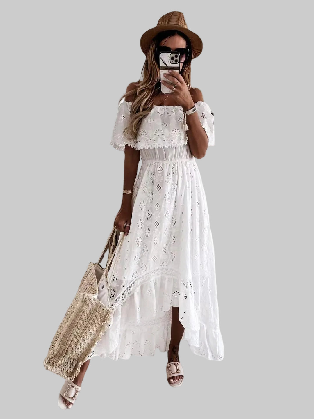 Bohemian Lace Princess Long Dress