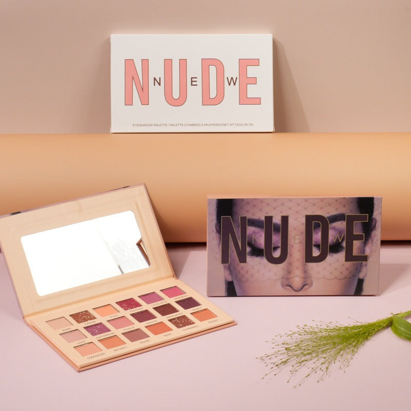 Nude 18-color Desert Rose Earth Colors Matte Pearlescent Eyeshadow Palette