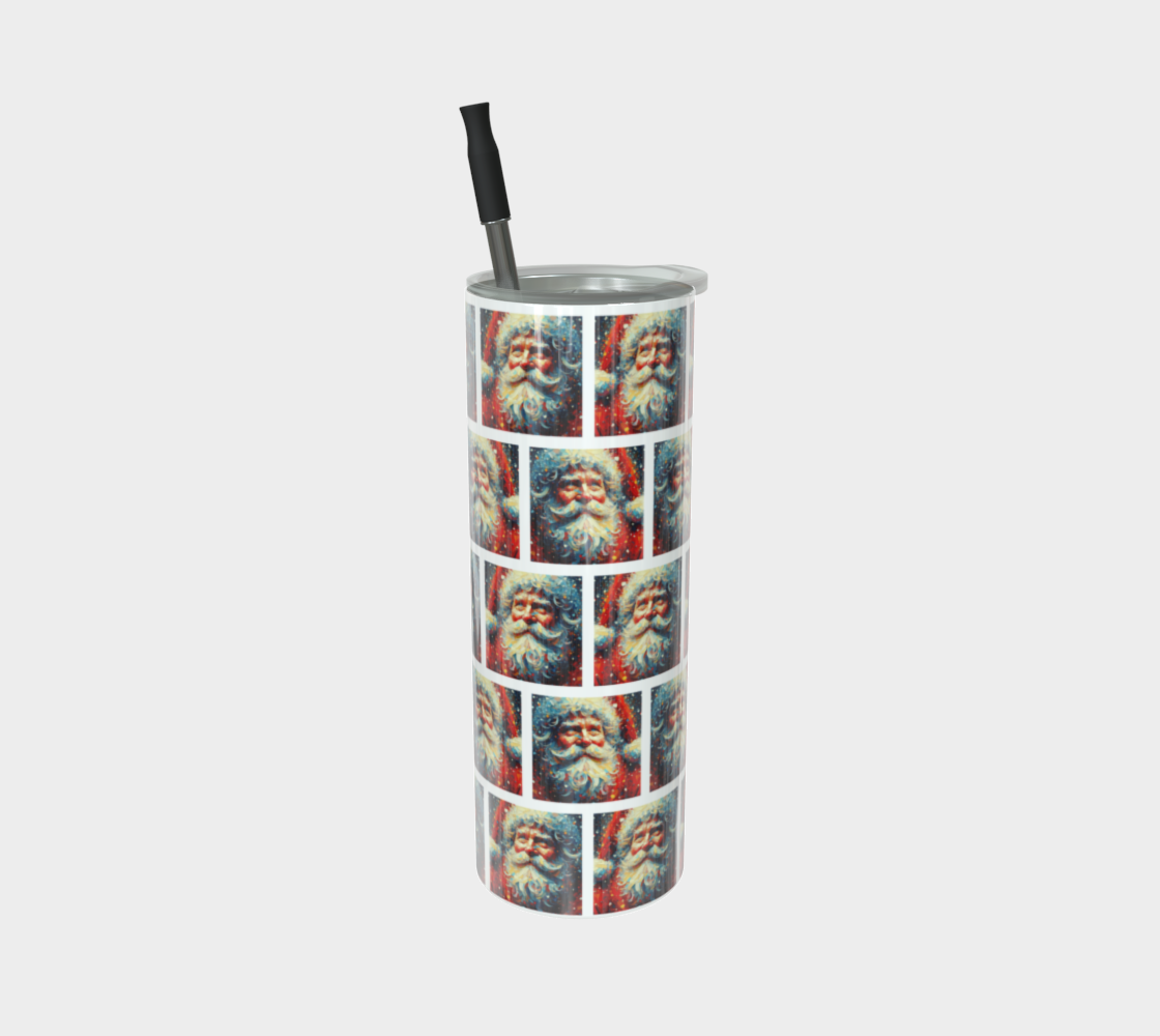 Santa Claus Holiday Stainless Steel 20 oz Tumbler