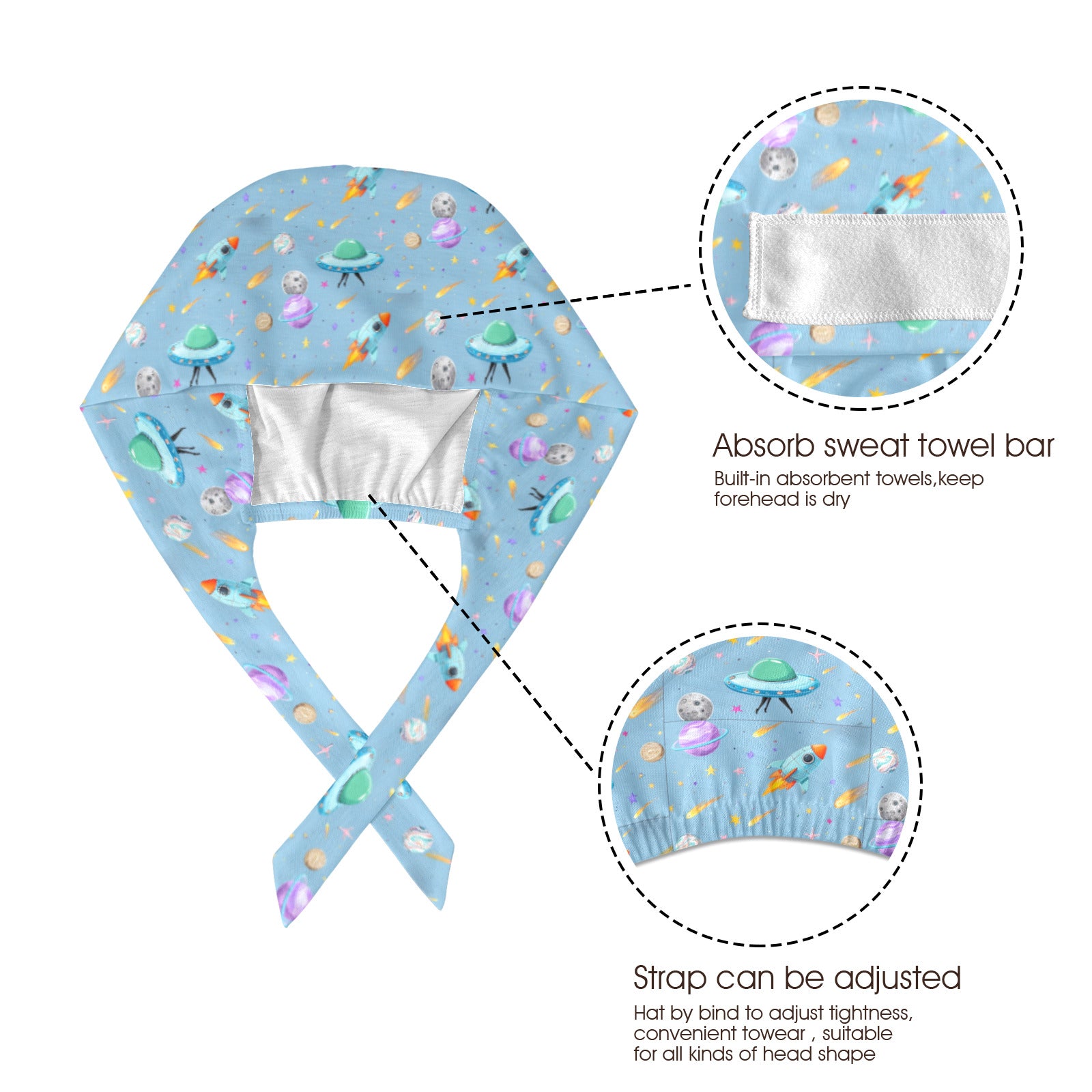 Space Wars Medical Scrub Cap (Made in USA)