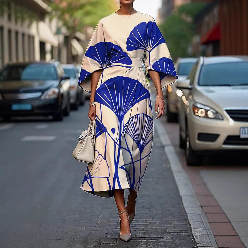 Female Creative Casual Printing Elegant Dress