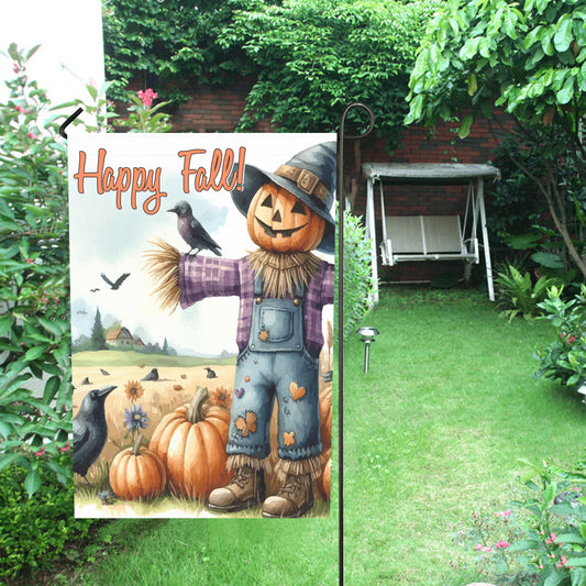 Happy Fall Custom Designs Garden Flag (Made in USA）