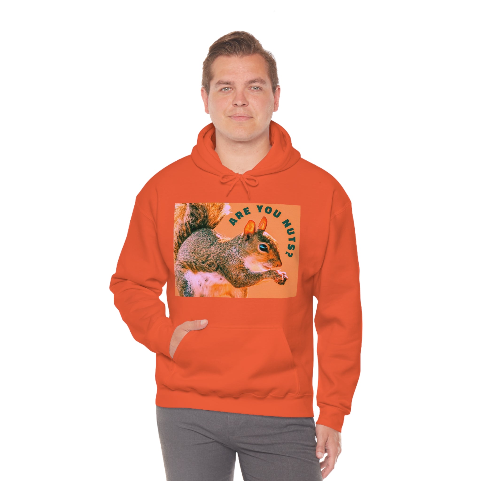 Are you Nuts? Funny Squirrel Unisex Hooded Sweatshirt up to 5XL - Shell Design Boutique