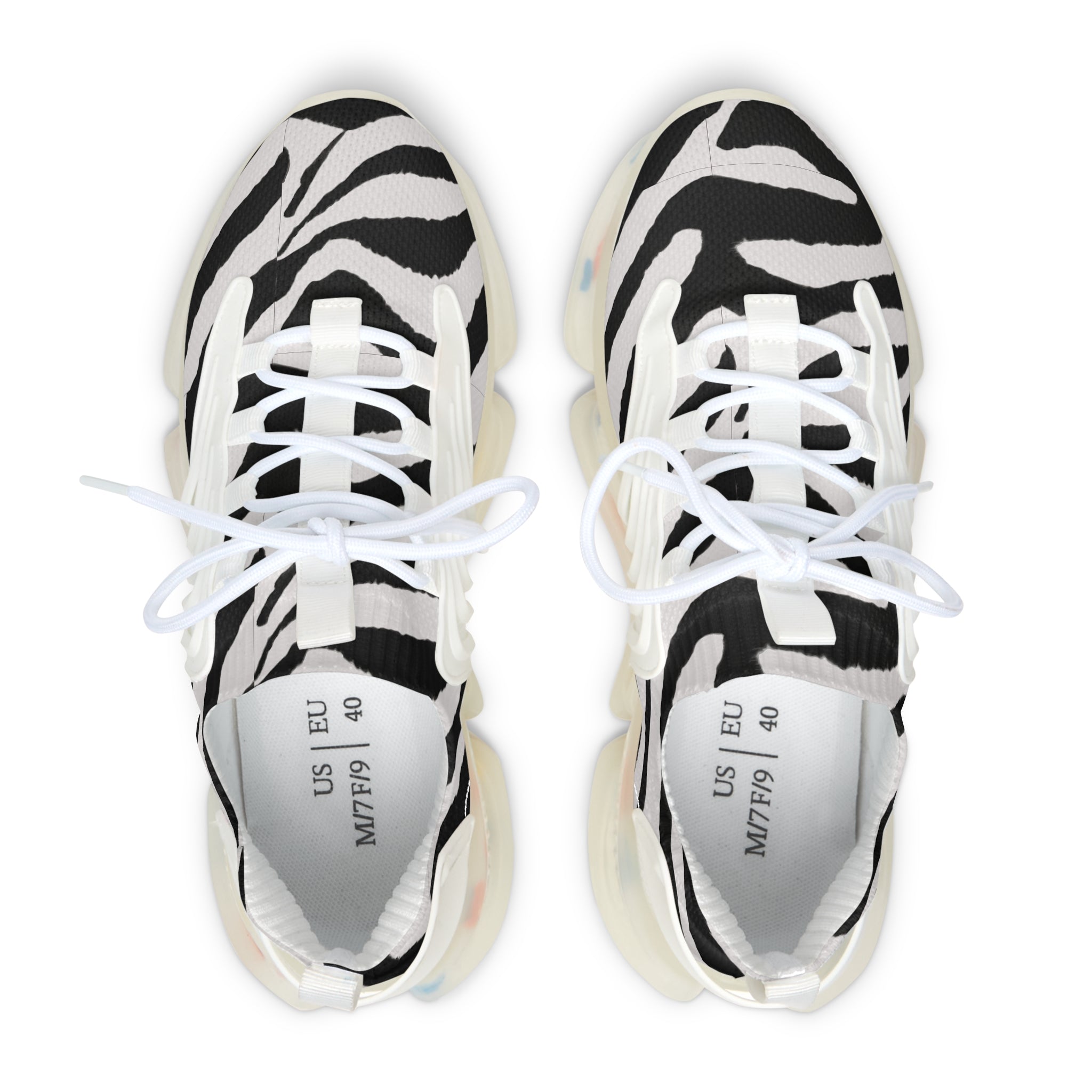 Women's Zebra Stripes Mesh Sneakers