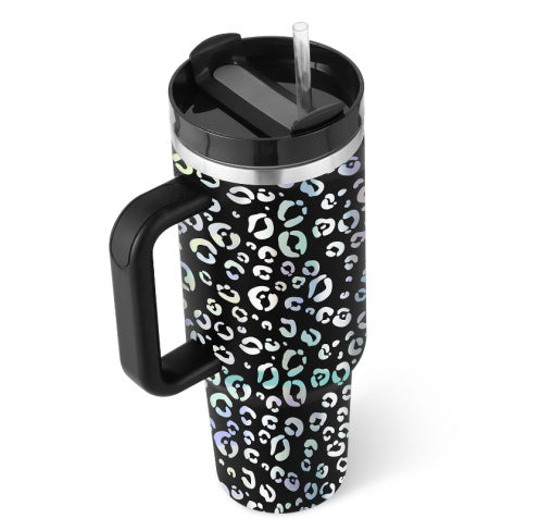 Stainless Steel 40 Oz Insulated Tumbler With Handle and Straw