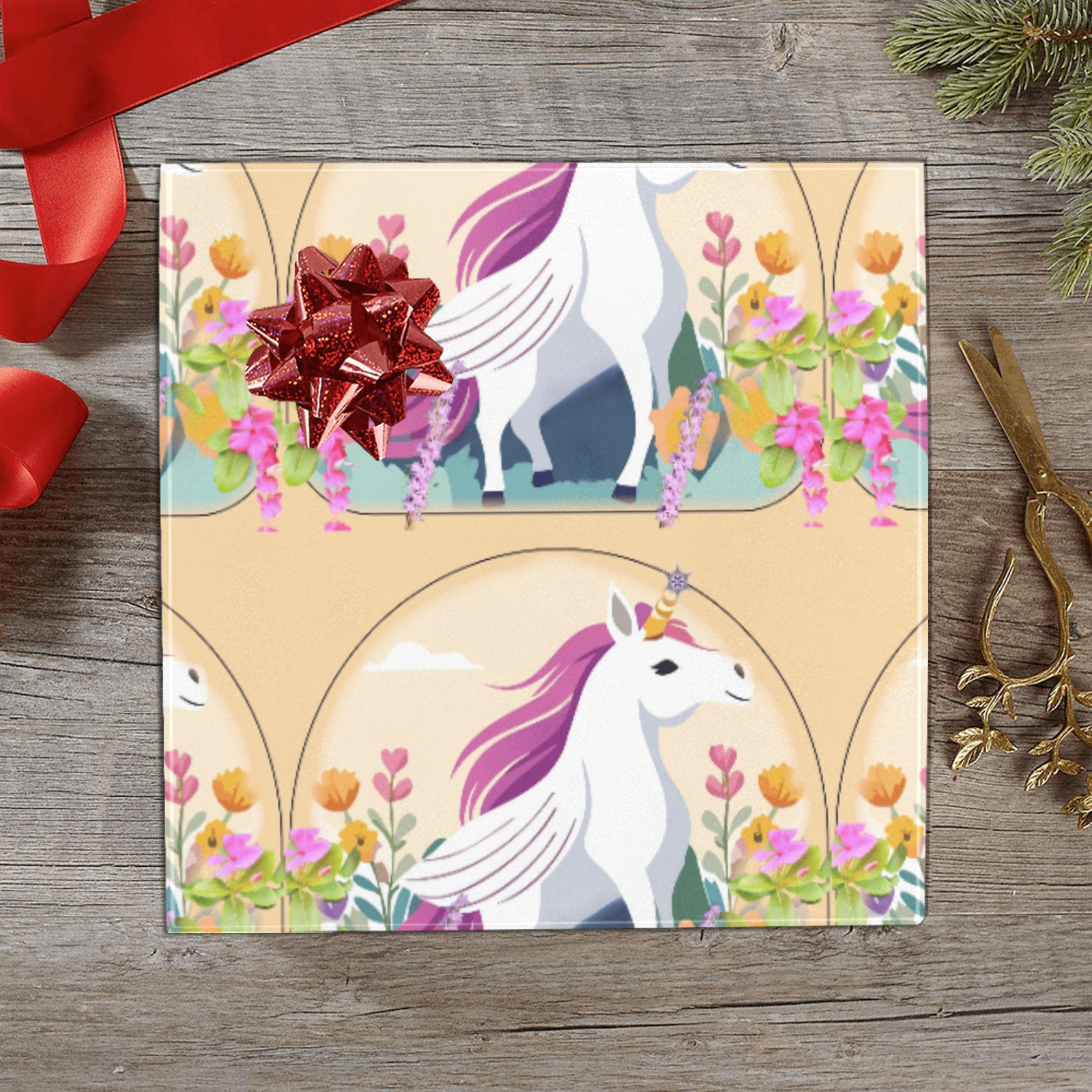 Unicorn with Wings Gift Wrapping Paper 58