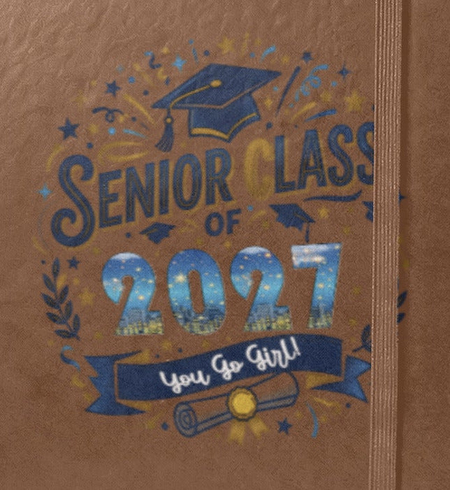 Class of 2027 Strap Notebook (Front Print)