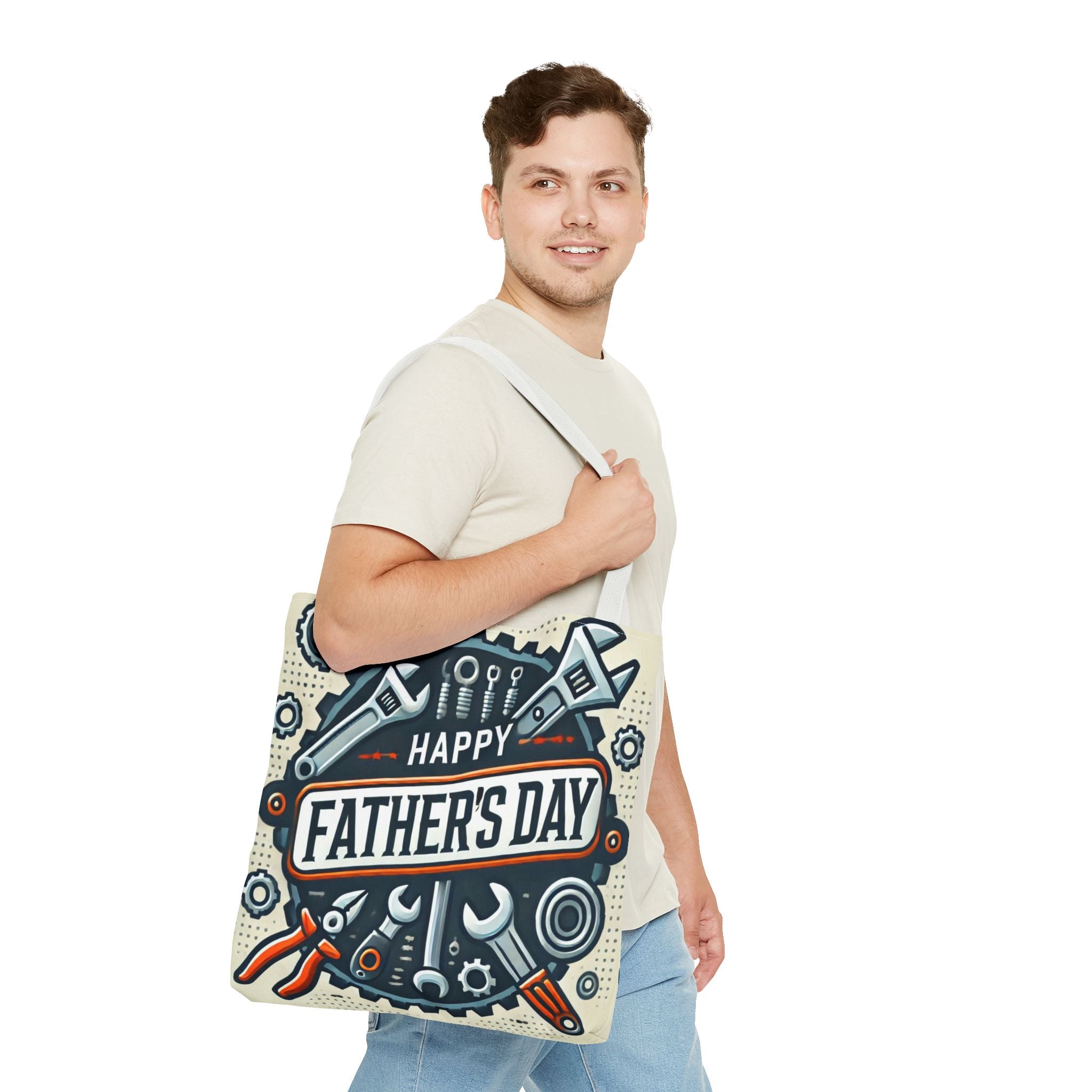 Happy Father's Day Printed Tote Bag