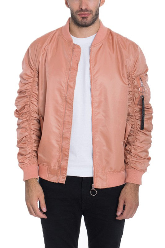 Chaqueta bomber informal con forro MA-1 Flight para hombre