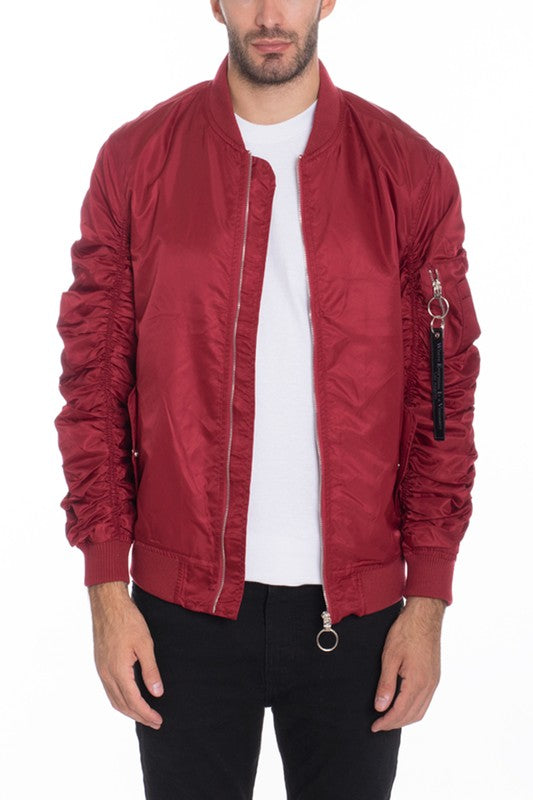 Chaqueta bomber informal con forro MA-1 Flight para hombre