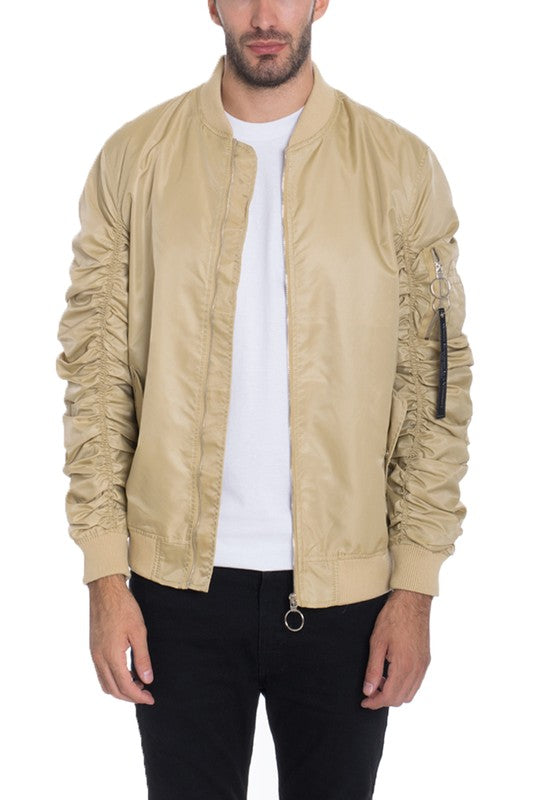 Chaqueta bomber informal con forro MA-1 Flight para hombre