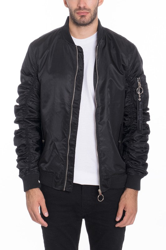 Chaqueta bomber informal con forro MA-1 Flight para hombre