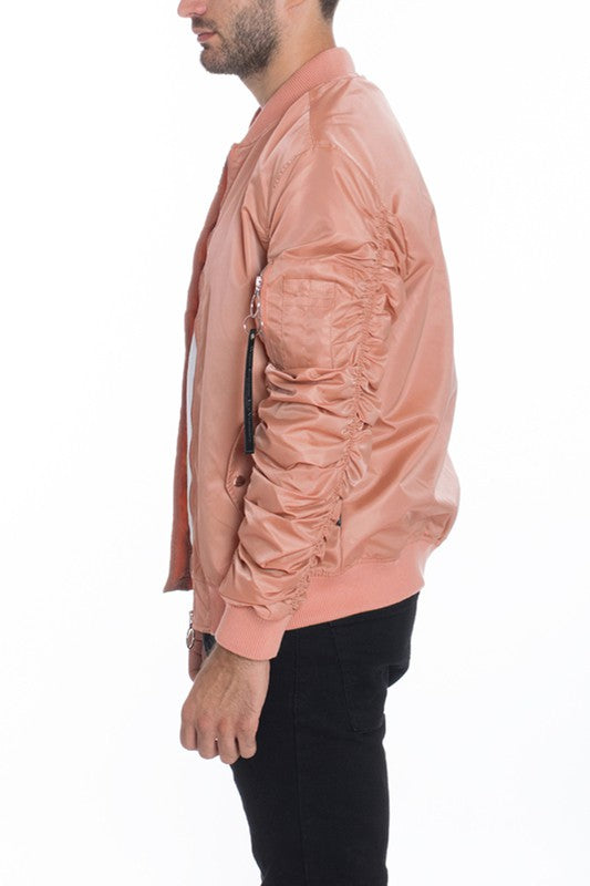 Chaqueta bomber informal con forro MA-1 Flight para hombre