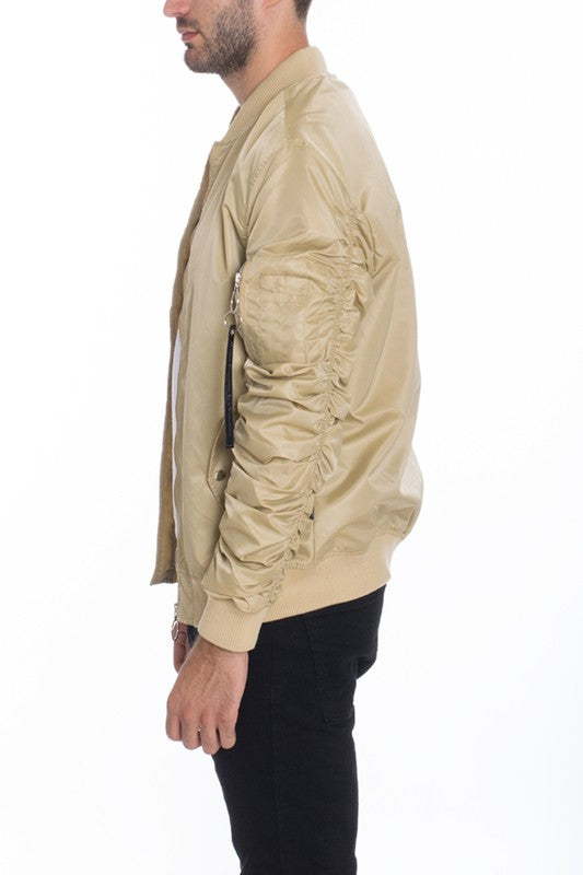 Chaqueta bomber informal con forro MA-1 Flight para hombre