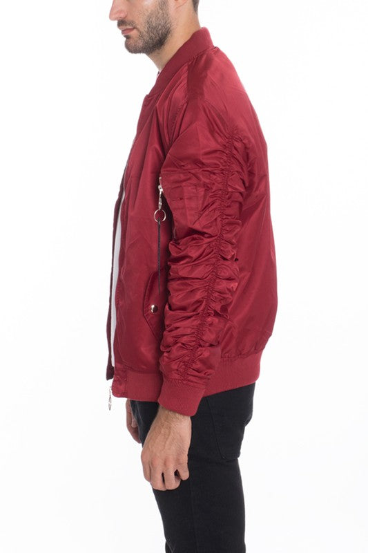 Chaqueta bomber informal con forro MA-1 Flight para hombre