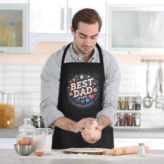 Best Dad Ever Custom Apron for Men (Made in USA)