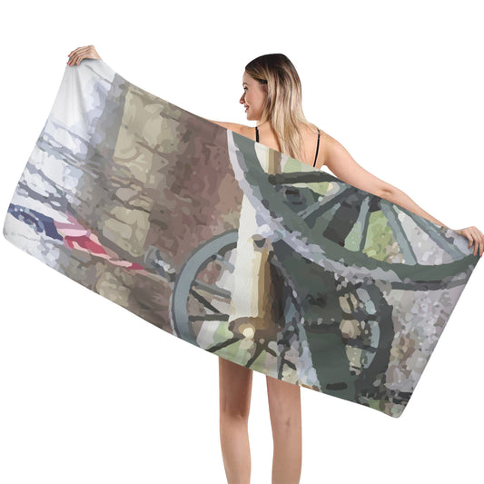 Civil War Cannon Towel Custom Bath Towel 29"x58"(Made in USA)