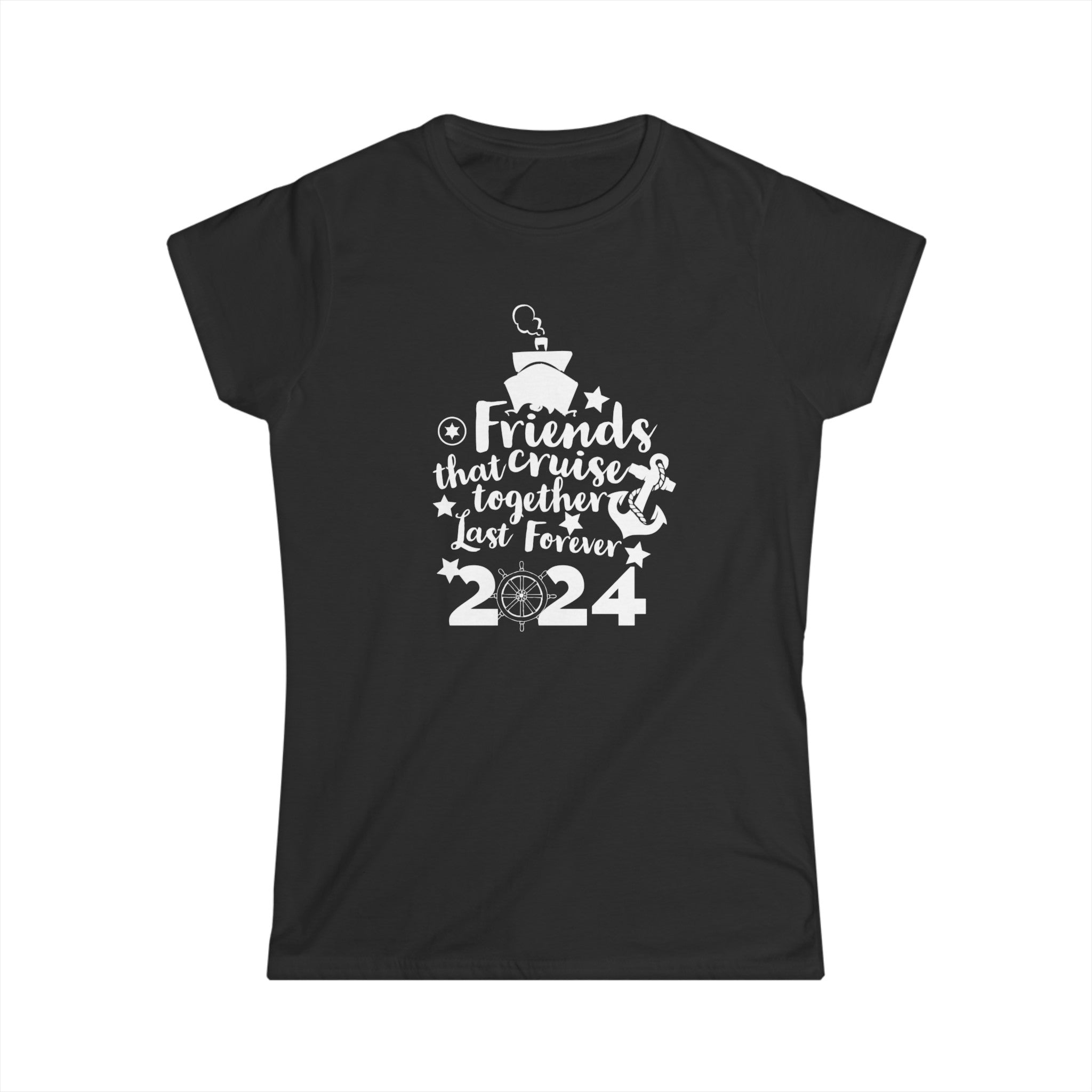 Women's Cruisin' Friends Softstyle T-shirt - Shell Design Boutique