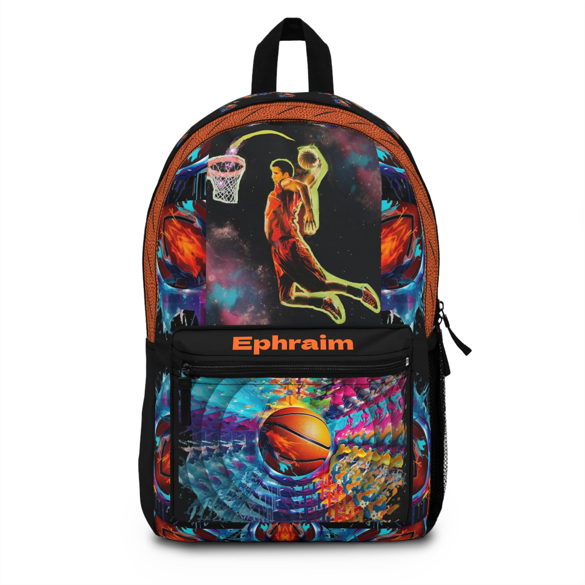 Basketball Player Slam Dunk Backpack | Sports Custom Name School Bag