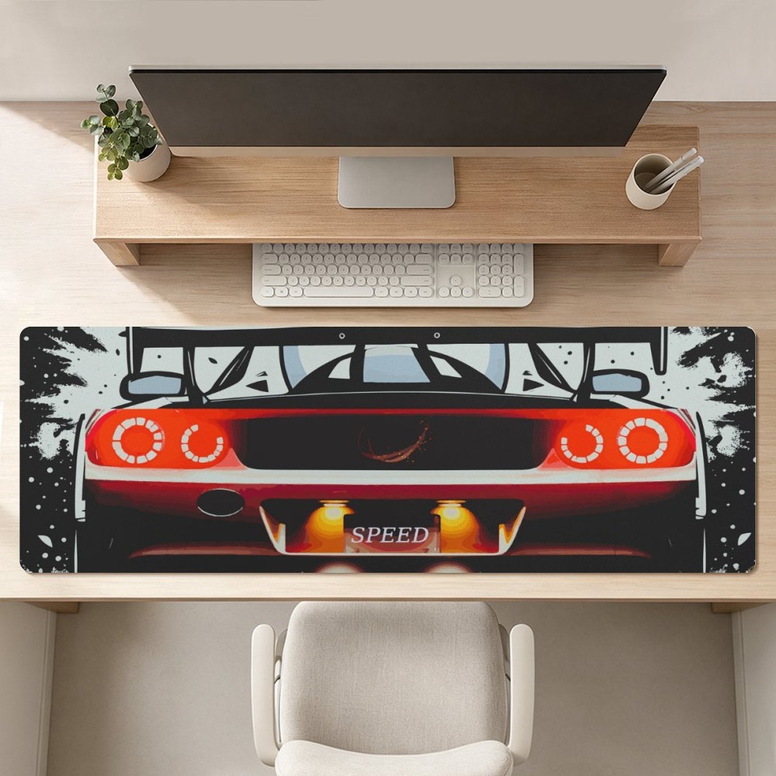 Speed Sports Car Gaming Mousepad with Rounded Corners - 17.72