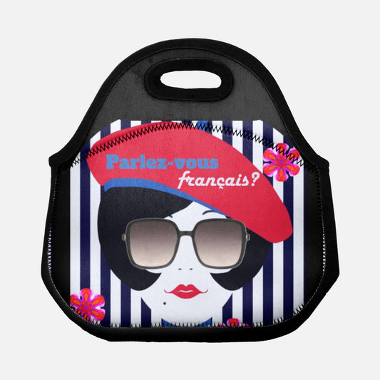 Parlez-vous Francais French Girl Lunch Tote with Handle