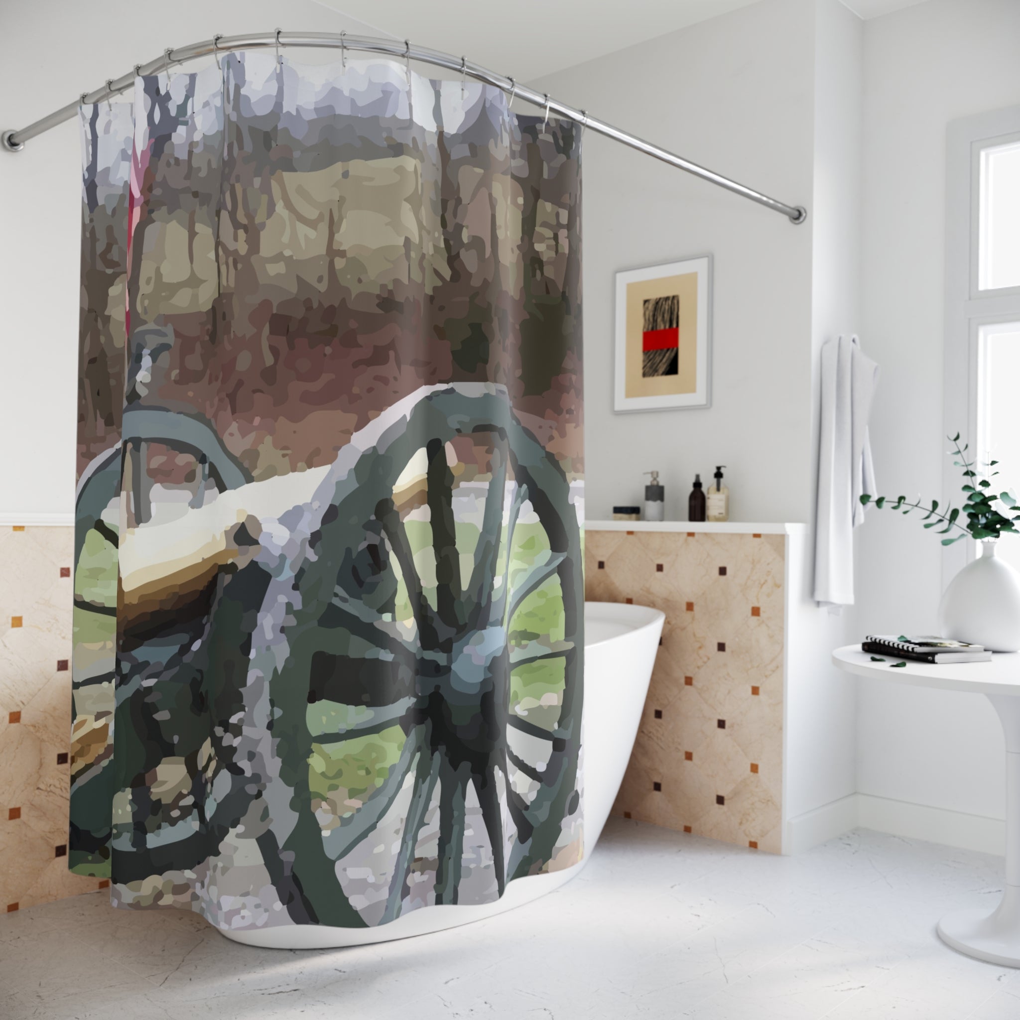 Civil War Reproduction Cannon Shower Curtain