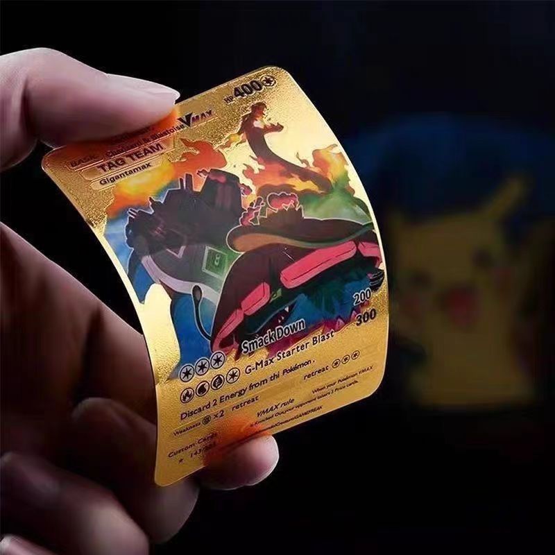 Limited Edition Pokémon Gold Holographic Card Set