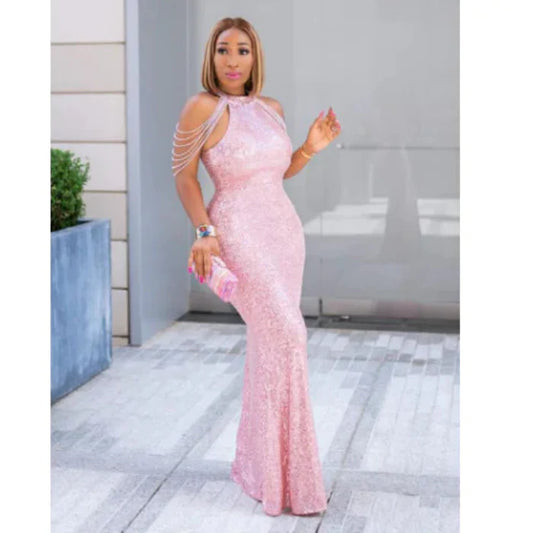 Plus Size Sequin Off Shoulder Bodycon Party Dress