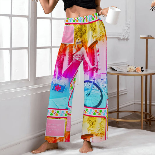 Women's Colorful Know Your Worth Lougewear Pajama Pants (Made in USA)