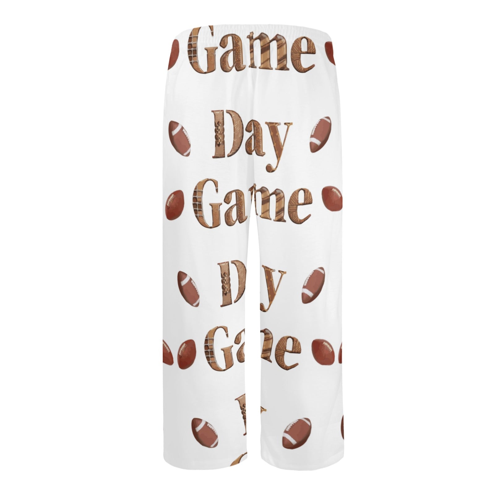 Men's Game Day with Footballs Pajama Pants (Made in USA)