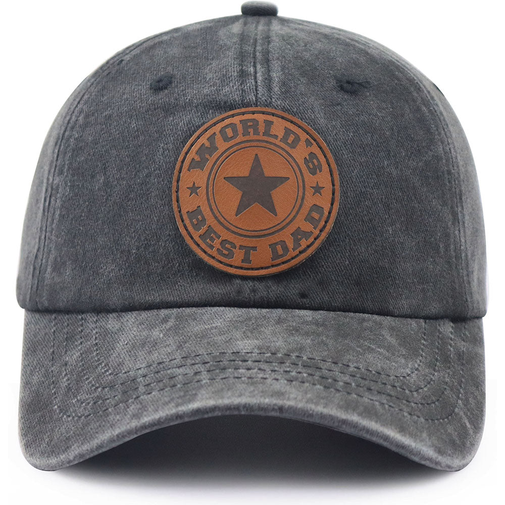 World's Best Dad Adjustable Wash Cotton Baseball Cap