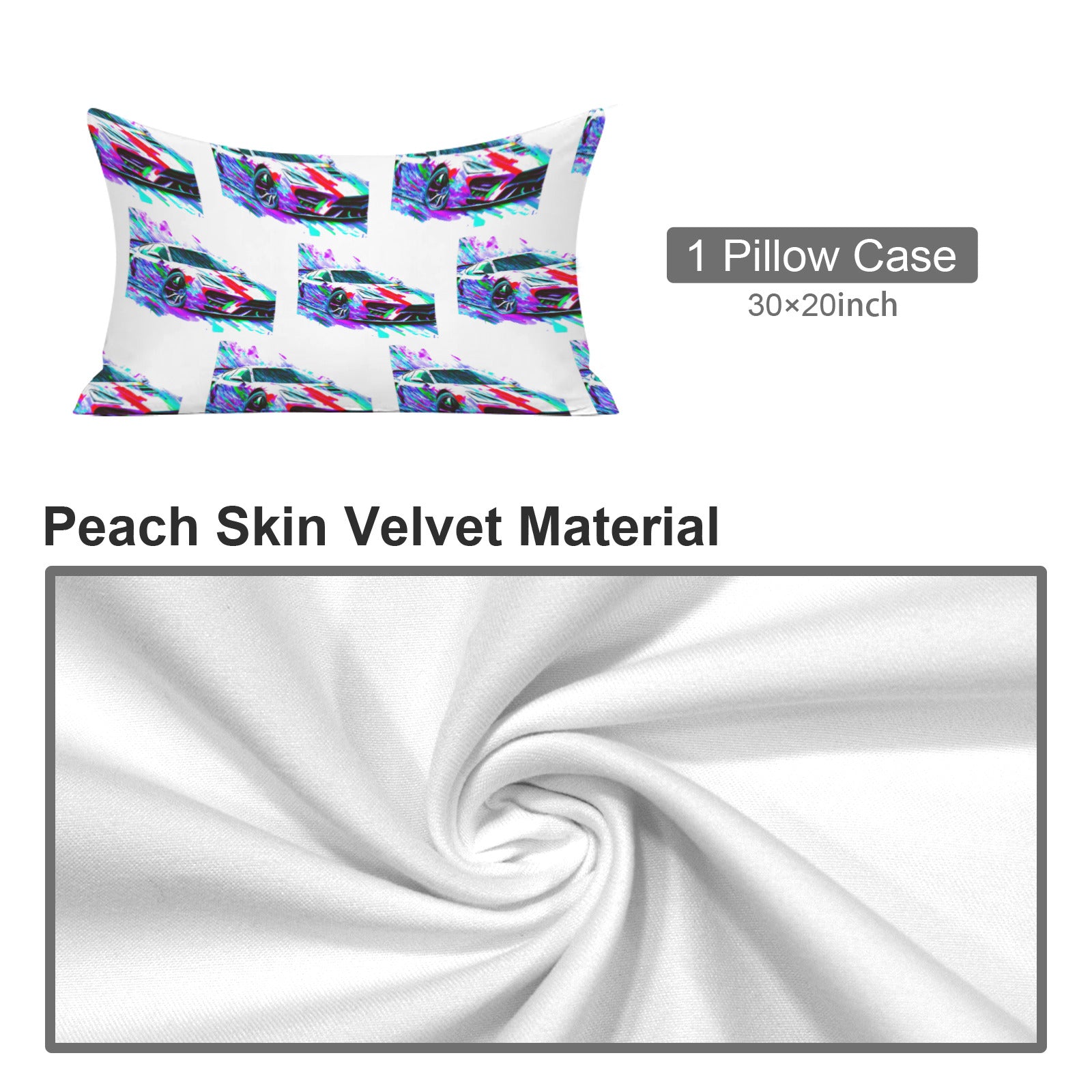 Fast Sports Car Twin Size Sheet Set - 3 pieces