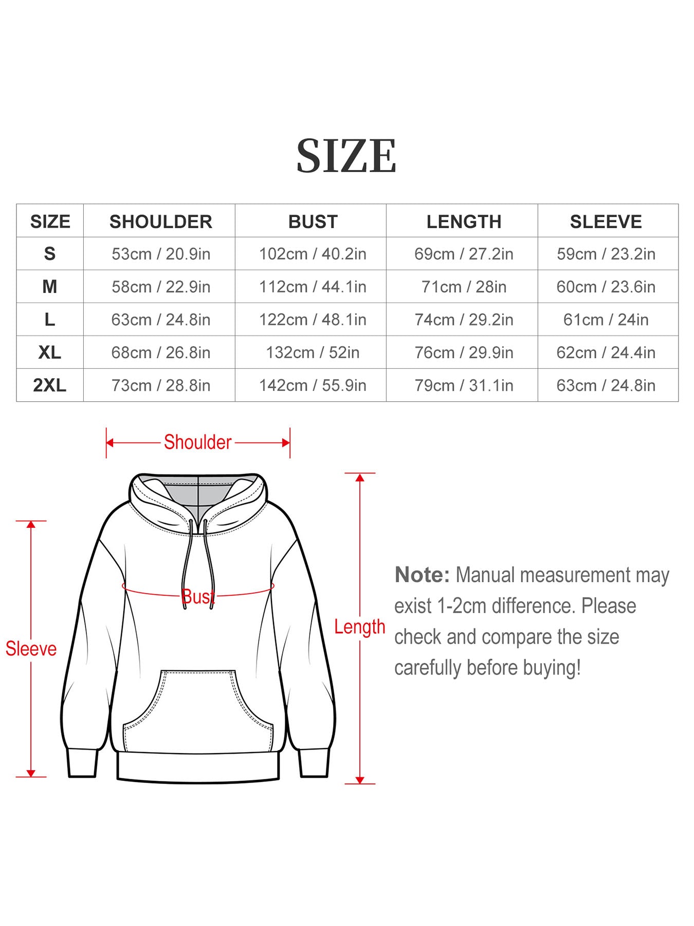 DTF 180gsm Hooded Sweatshirt with Drawstring(Dual-sided Printing)