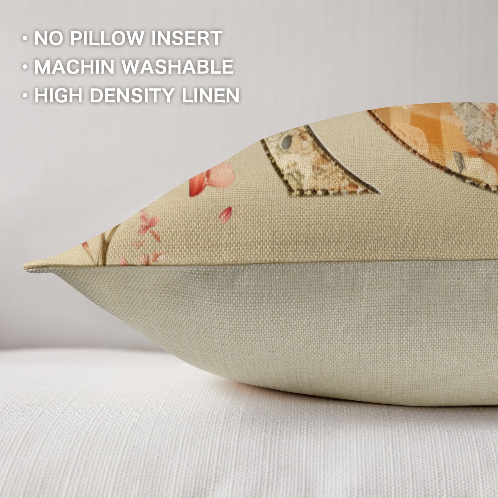 Fall Patchwork Pumpkin Pillow Covers Throw Pillow Cases (Made in USA)