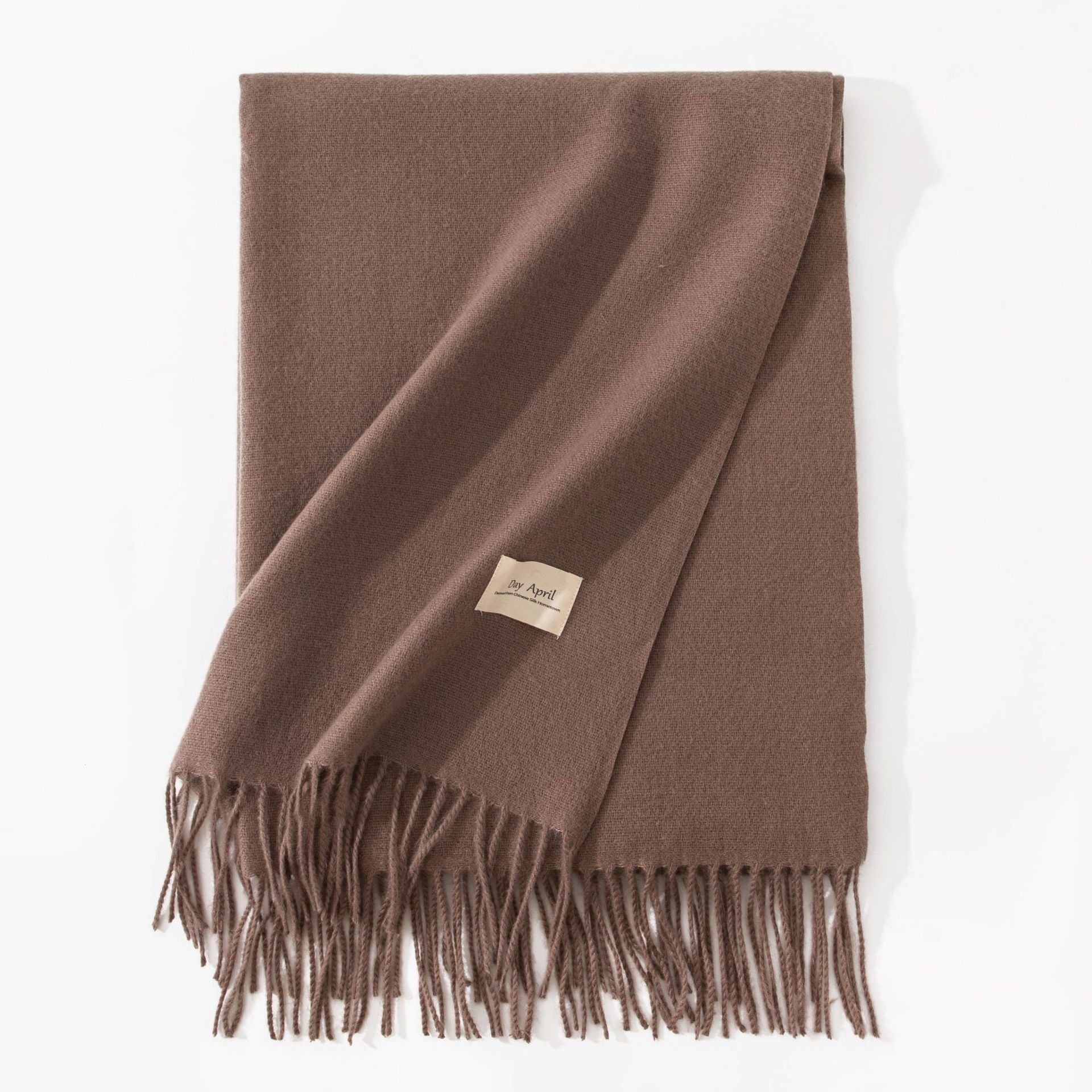 Women's Pure Color Faux Cashmere Winter Scarf