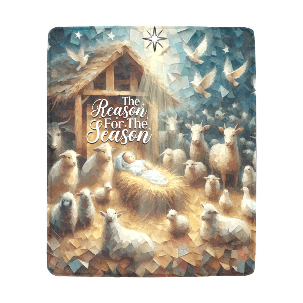 Jesus; the Reason for the Season Ultra-Soft Micro Fleece Blanket (Made In USA)