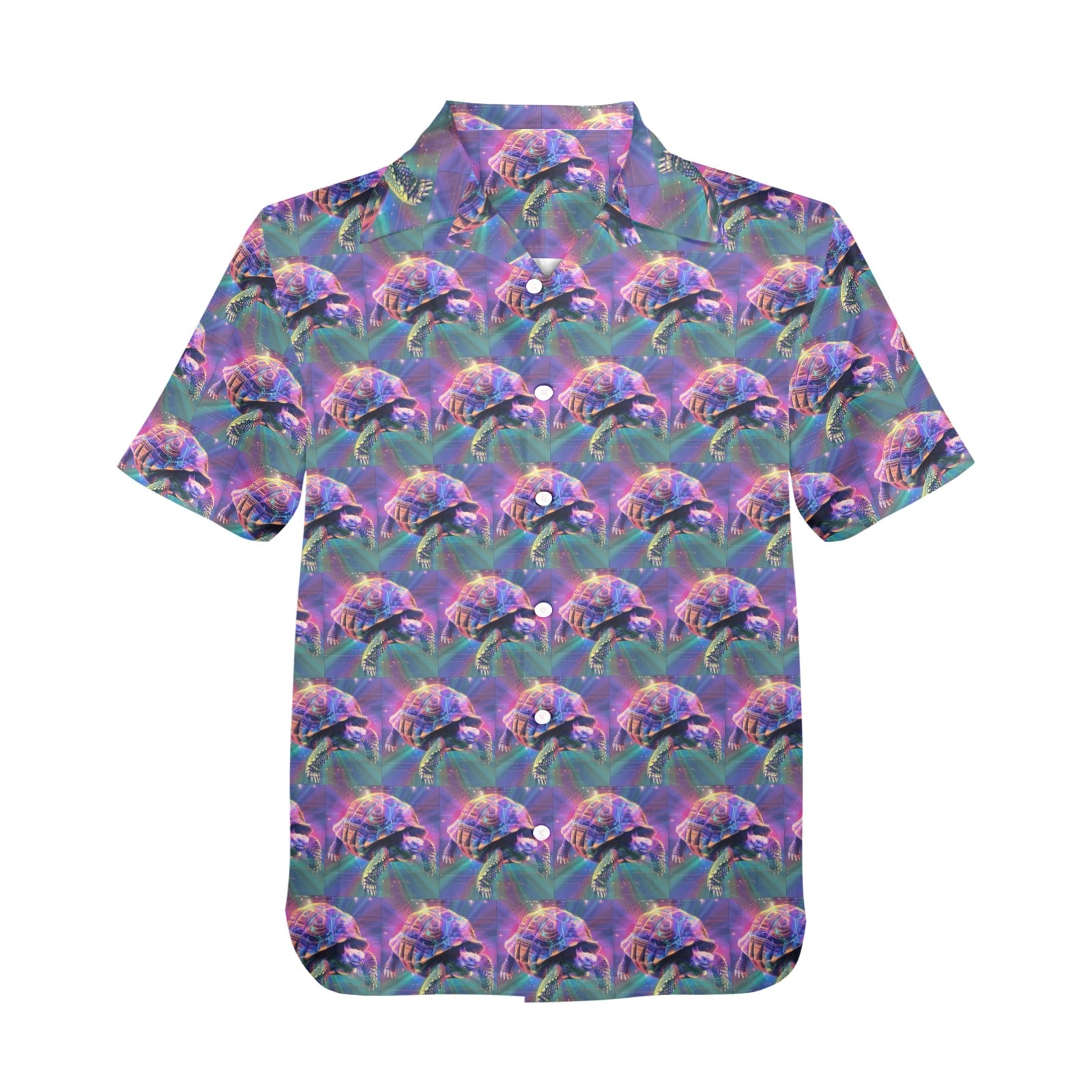 Turbo Turtle Power Men's All Over Print Hawaiian Shirt (Made in USA)