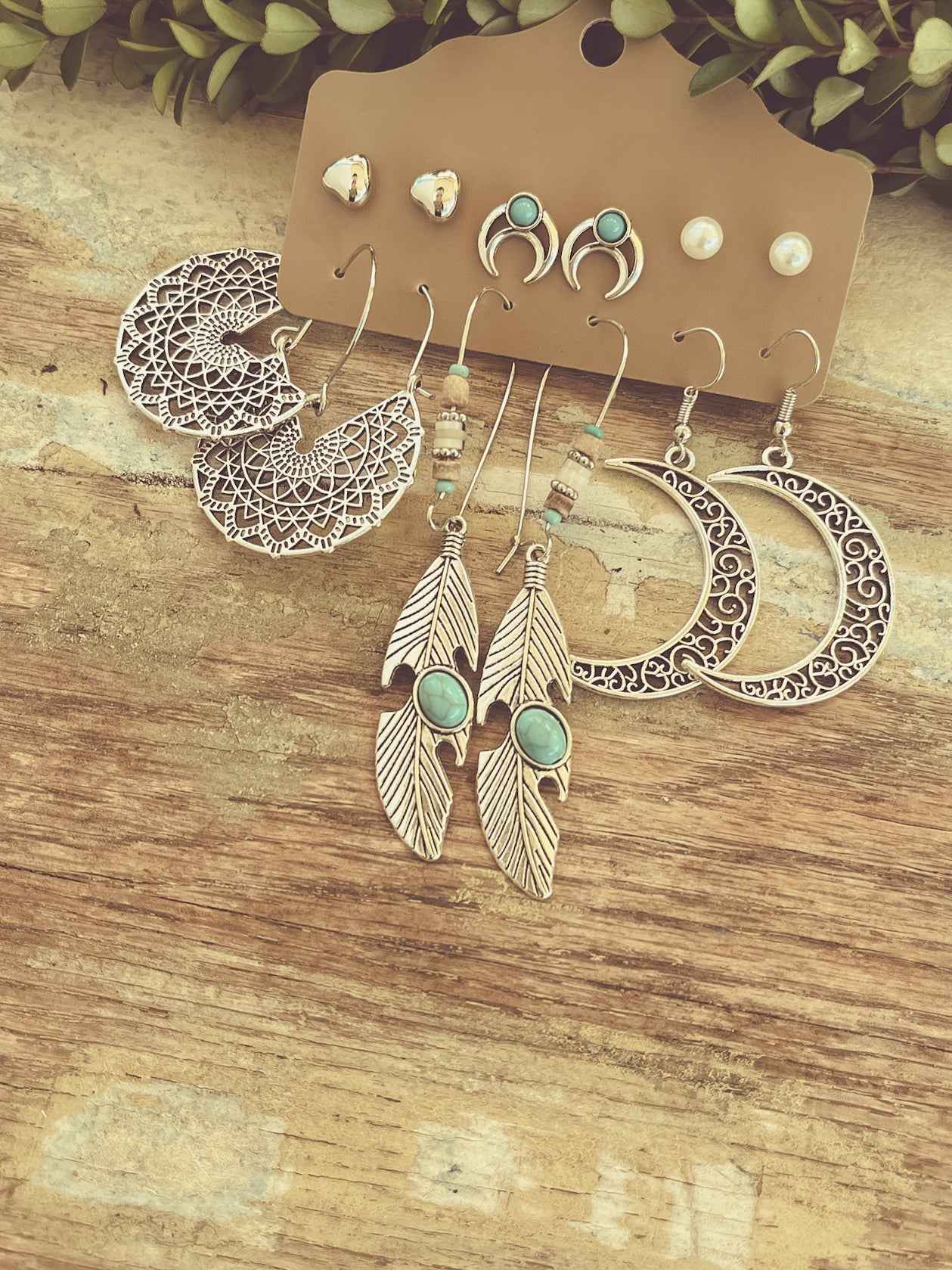 Beautiful Bohemian Earring Set - Set of 6