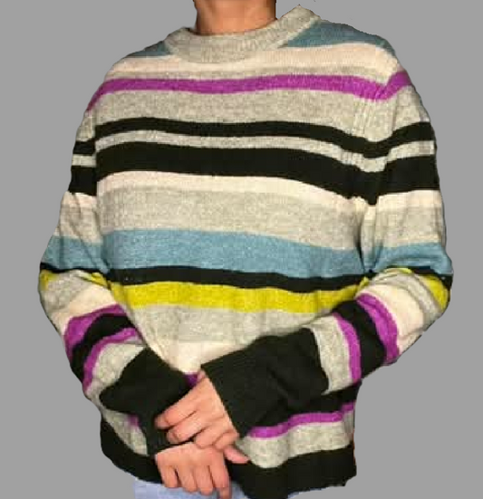 Women's A New Day Soft Striped Sweater - size M