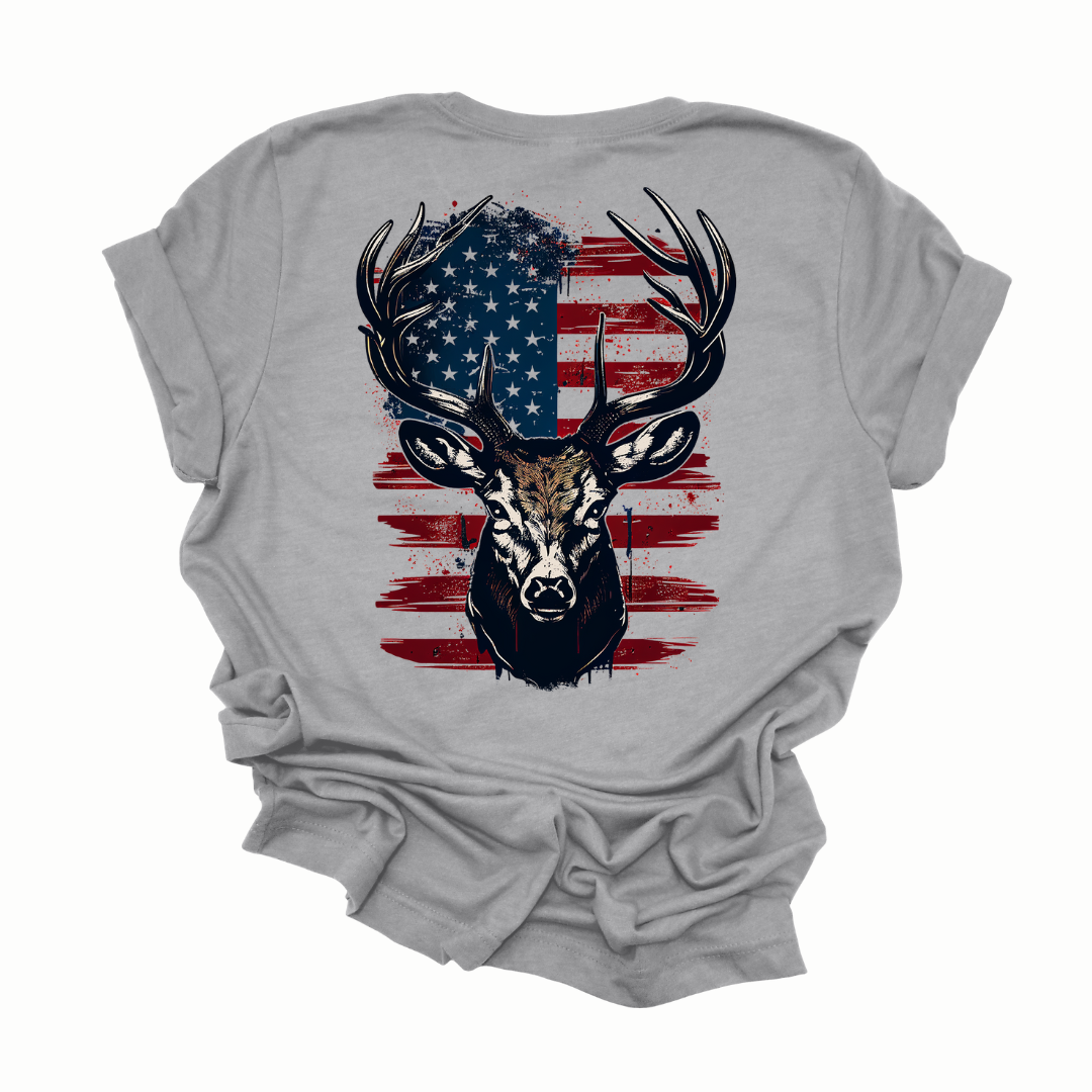 Men's All American Hunter Deer Graphic T-shirt