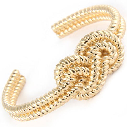 Elegant Knotted Cuff Texture Bracelet