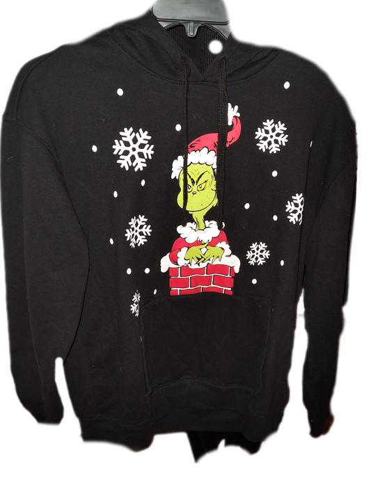 Women's Black Grinch Hoodie with Drawstring