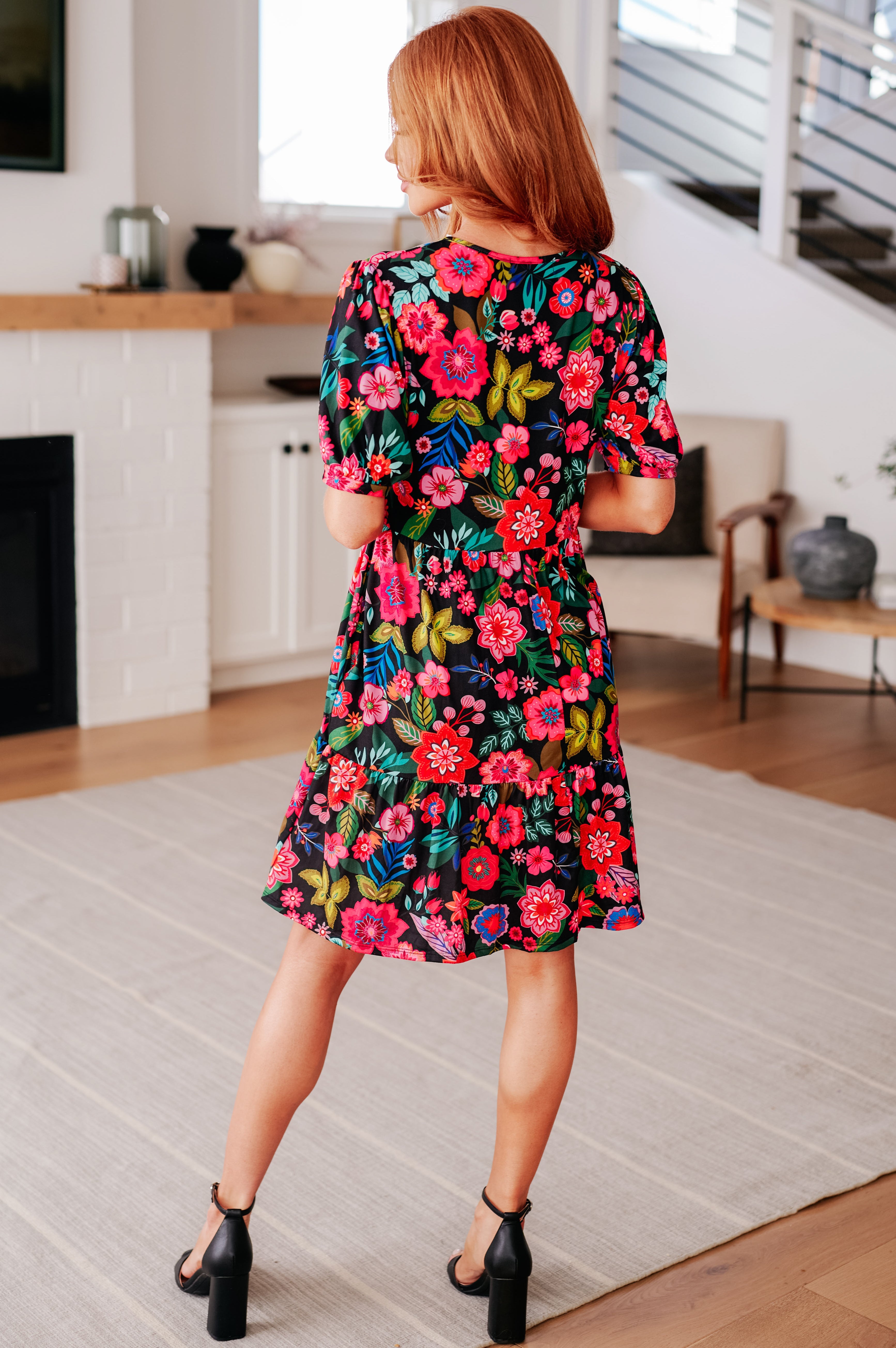 Women's Be Someone Pink Floral Dress