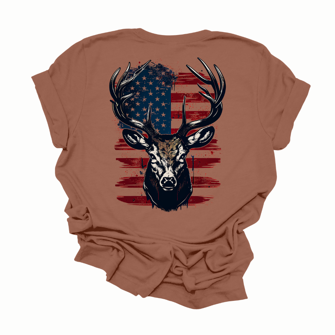 Men's All American Hunter Deer Graphic T-shirt