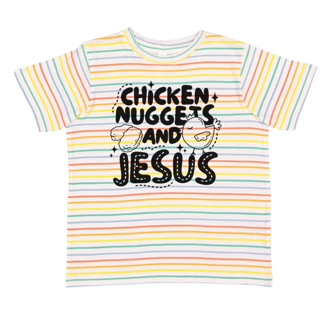 Child's Chicken Nuggets & Jesus Graphic T-shirt