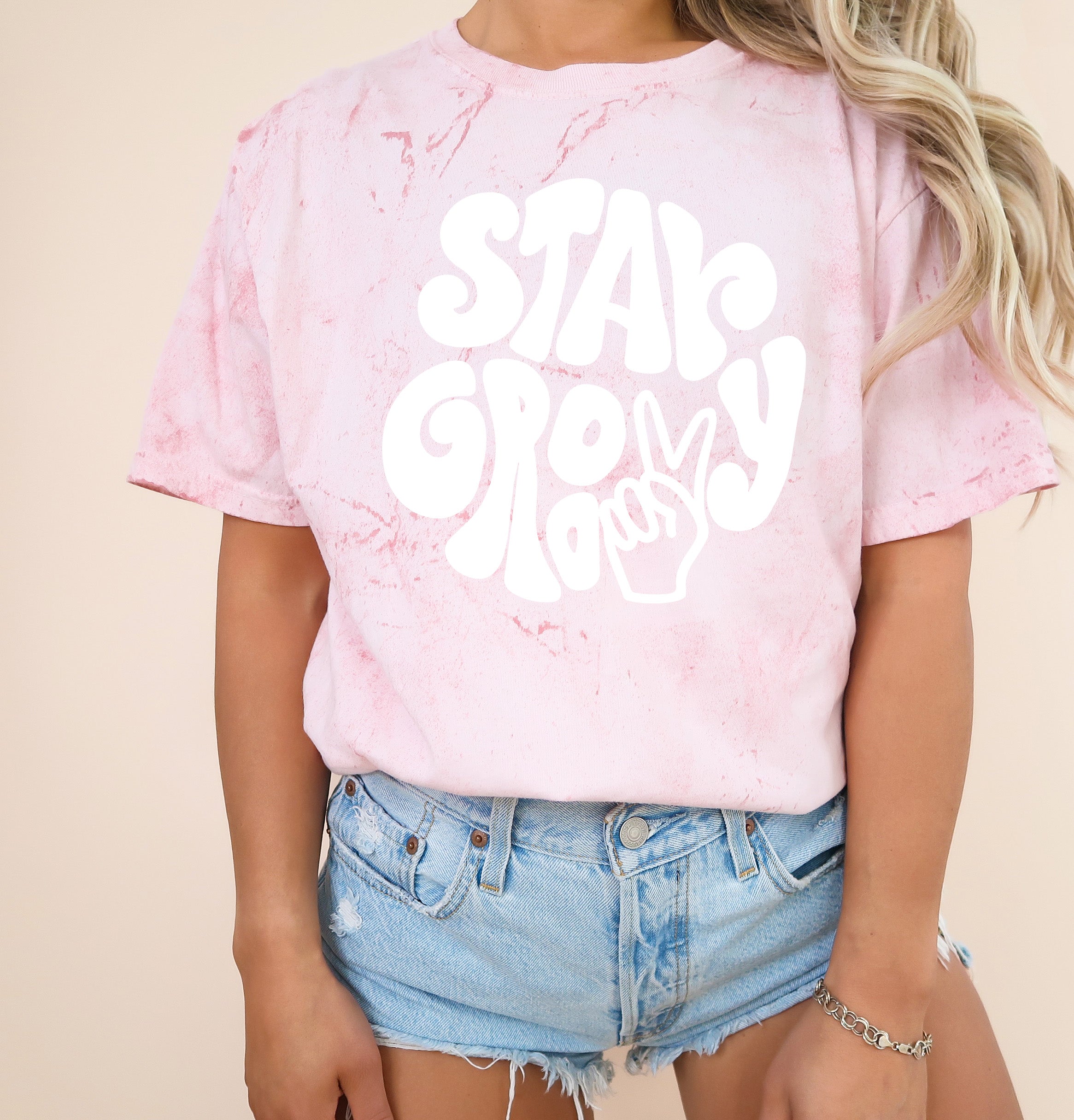 Stay Groovy Comfort Colors Unisex Graphic T-shirt