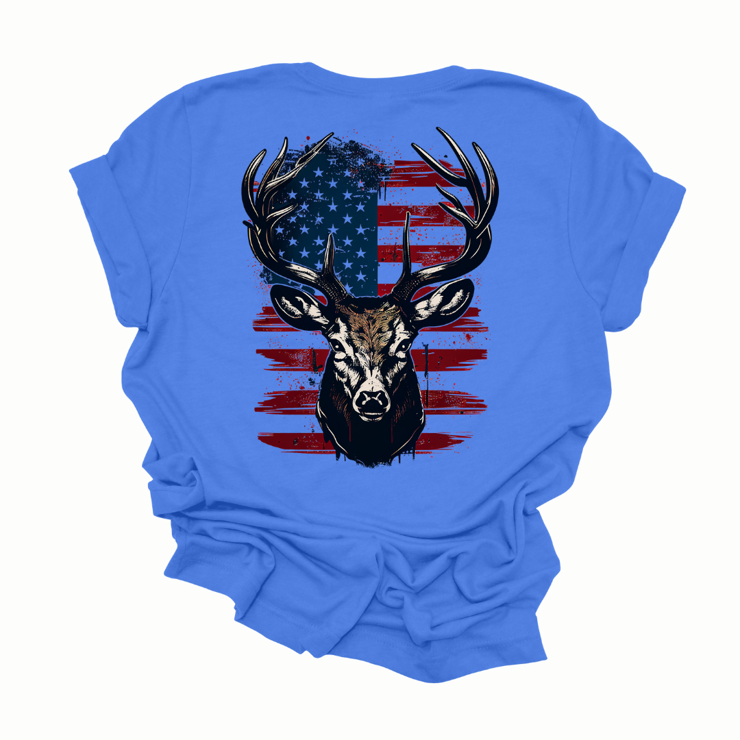 Men's All American Hunter Deer Graphic T-shirt