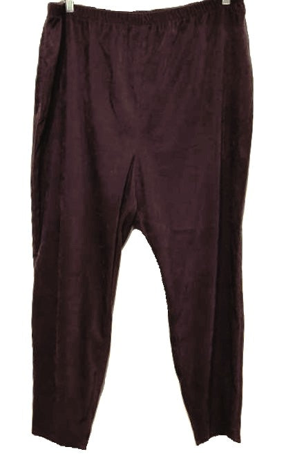 Denim & Co Stretch Purple Pants - size 3X
